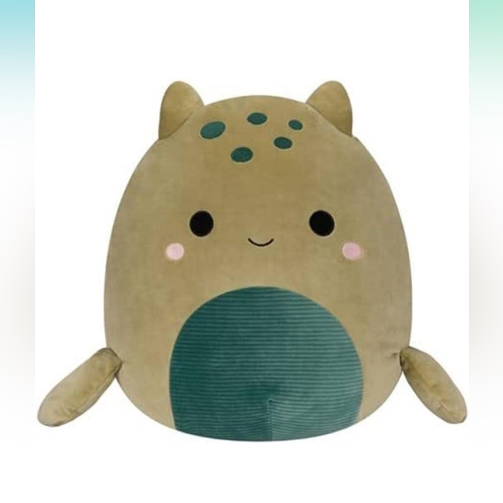 The Squishmallows Alec the Sea Monster Olive Green 16 inch large Stuffed Plush